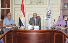 السكرتير العام لبني سويف يناقش إجراءات تشغيل وصيانة محطات الصرف الصحي بنظام MBR