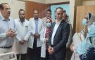 نائب وزير الصحة يتفقد مستشفى بني سويف التخصصي ويوجه بصرف مكافأة أسبوعين للعاملين