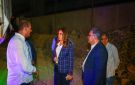 جولة ليلية لوزيرة البيئة لتفقد المنطقة المحيطة بالمتحف المصرى الكبير لمتابعة جهود النظافة والتجميل والتشجير ورفع أي مخلفات