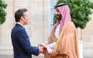 ولي العهد السعودي والرئيس الفرنسي يؤكدان ضرورة انسحاب إسرائيل الكامل من غزة - eg