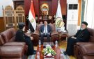 محافظ مطروح يستقبل الأنبا كاراس أسقف مطروح والخمس مدن الغربية - eg