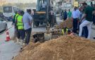 كسر بخط 800 مم.. قطع مؤقت للمياه بمنطقة الضغط في حدائق الأهرام