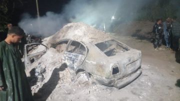 اشتعال سيارة في أبنوب بأسيوط اشتعال سيارة في أبنوب بأسيوط