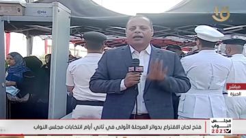 الجيزة: مراسل التليفزيون يشيد بتأمين الدولة للجان الانتخابية الجيزة: مراسل التليفزيون يشيد بتأمين الدولة للجان الانتخابية