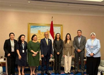 وزيرة التضامن تبحث مع وزير الأسرة بسنغافورة جهود مصر لإيصال المساعدات الإغاثية إلى غزة