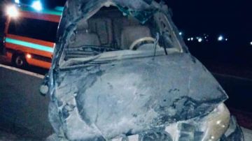 مصرع سيدة وإصابة 9 في حادث تصادم على صحراوي المنيا الغربي