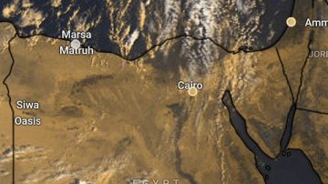 الأقمار الصناعية ترصد سحبا محملة بالأمطار تتقدم باتجاه القاهرة الكبرى الطقس