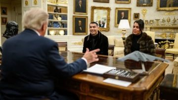 ترامب يصطحب رونالدو وجورجينا في جولة داخل البيت الأبيض