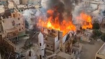 تطورات حريق ستوديو مصر.. ماكيت خشب بديكور مسلسل محمد إمام مصدر النيران