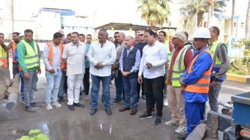 رئيس مياه كفر الشيخ يتفقد المحطة الرئيسية واصطفاف المعدات.. صور رئيس مياه كفر الشيخ يتفقد المحطة الرئيسية واصطفاف المعدات.. صور