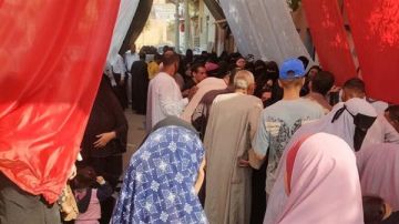 صور زيادة الإقبال على لجان أطفيح بالجيزة بانتخابات النواب