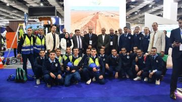 مياه الشرب بالجيزة تشارك في المؤتمر والمعرض الدولي للمياه والبنية التحتية 2025
