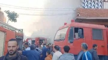 ندب المعمل الجنائي لفحص موقع حريق شب فى مصنع صابون بالقليوبية