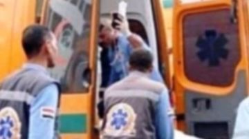 إصابة 7 أشخاص في حادث تصادم سيارتين بالطريق الزراعي أسوان القاهرة إصابة 7 أشخاص في حادث تصادم سيارتين بالطريق الزراعي أسوان القاهرة