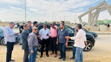 بالصور.. ياسر عبد الحليم يتفقد مشروعات مدينة حدائق أكتوبر