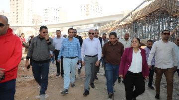 محافظ القاهرة يتفقد أعمال التطوير الجارية بحي المرج