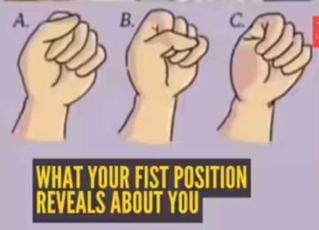 اعرف شخصيتك من شكل قبضة يدك