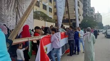 زحام وتكدس في لجان اقتراع منطقة مصر القديمة في انتخابات المرحلة من النواب