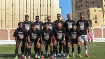 لاعبي نادي G برئاسة شيكابالا يرتدون تيشرتات محمد صبري في الجنة يا صبري .. شاهد