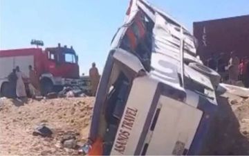 وفاة مشرفة وطالبة وإصابة 24 طالبا في حادث أتوبيس طلاب أسوان وفاة مشرفة وطالبة وإصابة 24 طالبا في حادث أتوبيس طلاب أسوان