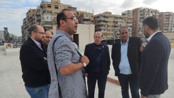 وفد من النقابة العامة يزور نادي الأطباء ببورسعيد لمتابعة أعمال التطوير