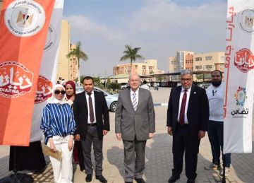  التضامن تنظم فعاليات معرض ديارنا جامعات للحرف اليدوية والتراثية بالجامعة المصرية الروسية