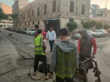 رئيس مياه القناة: إصلاح خط نفق السويس وتطهير حي الضواحي ببورسعيد