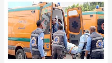 إصابة 5 أشخاص في انقلاب سيارة ملاكى بالطريق الصحراوى أسوان القاهرة