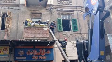 إصابة 3 أشخاص في انهيار جزئي لعقار بكرموز غربي الإسكندرية