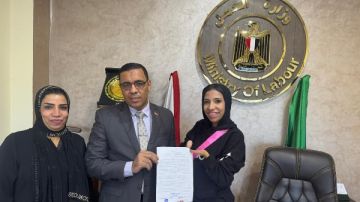 العمل تستجيب لاستغاثة فتاة المنصورة من ذوي الهمم وتوفر لها وظيفة