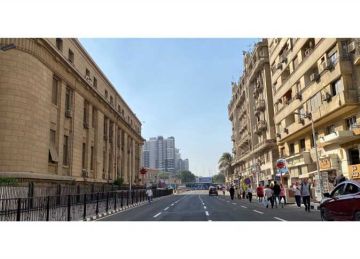 تنفيذ التحويلات المرورية بالجيزة لتنفيذ أعمال الشدة المعدنية لـ12برج معدني بشارع 26 يوليو