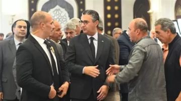 بالصور.. جنازة والدة وزير التموين بحضور كبار رجال الدولة