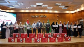 توزيع ماكينات خياطة لـ 15 متدربة بالقليوبية