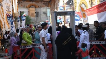 ازدحام في ثاني أيام انتخابات النواب بلجان مركز الوقف بقنا