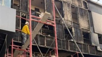 بعد السيطرة على الحريق .. بدء أعمال ترميم مول العبور في القليوبية