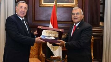 رئيس المحكمة الدستورية العليا يهنئ المستشار عصام الدين فريد برئاسة مجلس الشيوخ