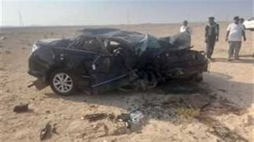 مصرع نجل مرشح لمجلس النواب في حادث مروع على طريق مرسى علم