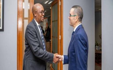  الخطيب يبحث مع وزير التجارة الجنوب إفريقي تعزيز العلاقات الاقتصادية