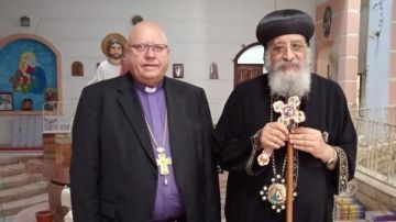 البابا تواضروس يستقبل المسؤول عن العلاقات المسكونية بـ الإنجيلية الألمانية البابا تواضروس يستقبل المسؤول عن العلاقات المسكونية بـ الإنجيلية الألمانية