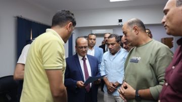 رئيس القابضة للمياه يتفقد الإدارات والقطاعات ويحث العاملين على التميز رئيس القابضة للمياه يتفقد الإدارات والقطاعات ويحث العاملين على التميز