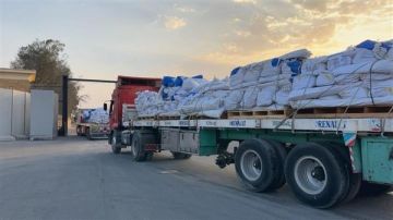 مصر تواصل إرسال قوافل مساعدات إنسانية إلى غزة في اليوم الـ 48 لوقف إطلاق النار