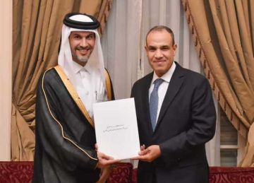 سفير قطر الجديد يقدم أوراق اعتماده إلى وزير الخارجية