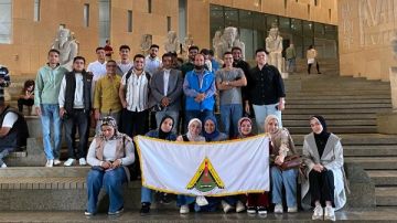 جامعة بنها تنظم رحلات لطلابها لزيارة المتحف المصري الكبير جامعة بنها تنظم رحلات لطلابها لزيارة المتحف المصري الكبير