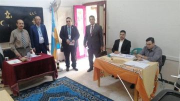 وفد من المنظمة العربية لحقوق الإنسان يزور اللجان الانتخابية بالإسكندرية