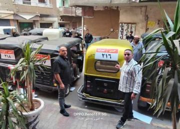 ترقيم مركبات التوك توك في الجيزة لتحقيق الانضباط المروري