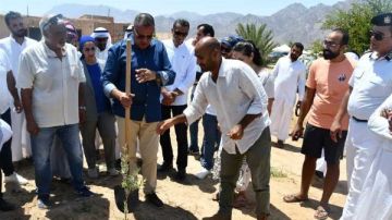 محافظ جنوب سيناء يتفقد مشروعات التنمية الزراعية البيئية في نويبع ويزرع شجرة محافظ جنوب سيناء يتفقد مشروعات التنمية الزراعية البيئية في نويبع ويزرع شجرة