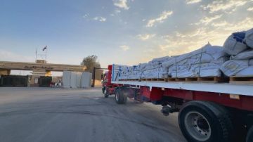 الهلال الأحمر المصري يطلق قافلة زاد العزة الـ 69 بحمولة 7300 طن مساعدات إنسانية إلى غزة