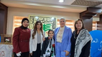 السنباطي تمنح الفلسطينية ريتاج جحا لقب سفيرة الطفولة للمحبة والسلام