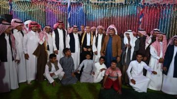 محافظ جنوب سيناء يشهد حفل زفاف بدوي جماعي بوادي مجيرح بمدينة دهب