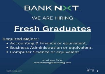 وظائف بنك نكست 2025.. فرص عمل مميزة للشباب حديثي التخرج